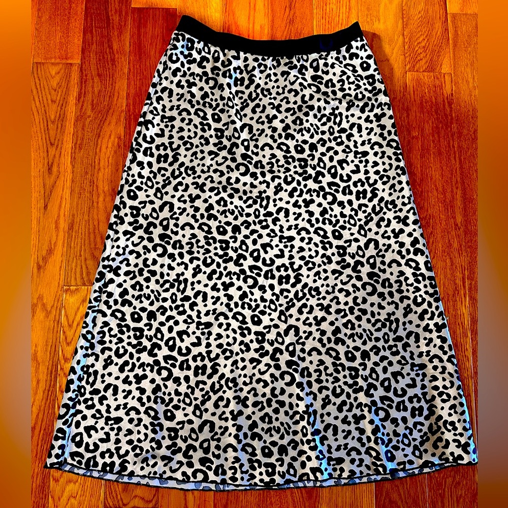 Knit Riot animal print maxi skirt